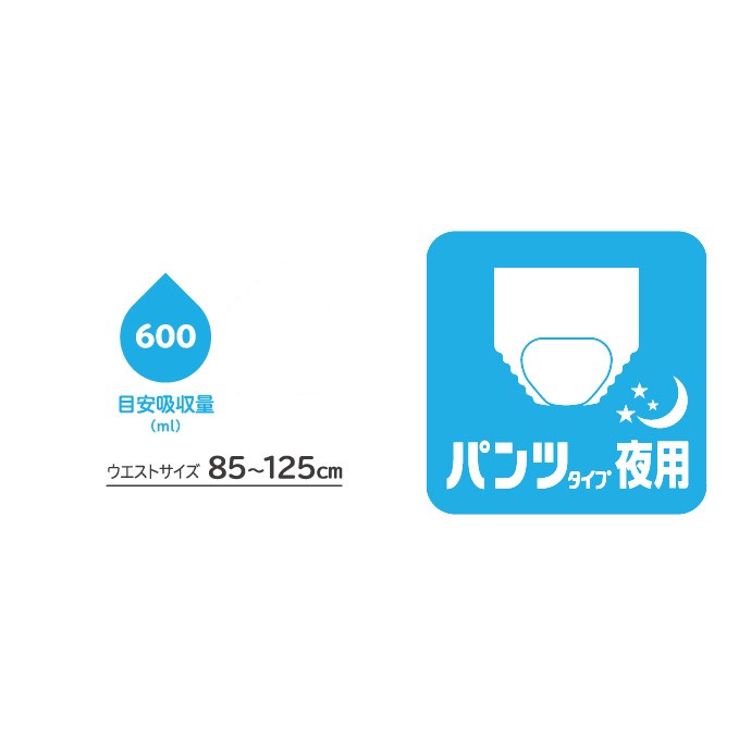 【ケース販売】ネピアテンダー パンツタイプ夜用 Lサイズ 16枚 ×4パック