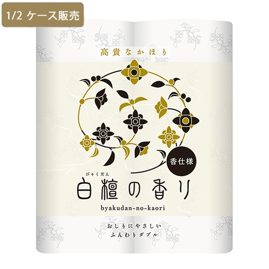 【ケース販売】四国特紙　白檀の香り 4ロール　×6パック